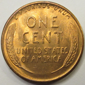 1944 S Lincoln Wheat Cent - antique San Francisco mintmark American wheat penny