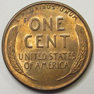 1947 Lincoln Wheat Cent - antique uncirculated American wheat penny