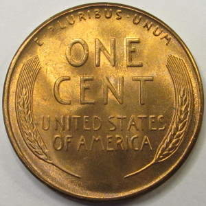 1949 S Lincoln Wheat Cent - antique San Francisco mintmark wheat penny