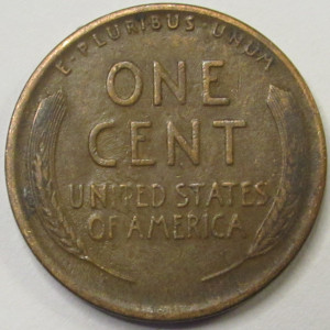 1920 Lincoln Wheat Cent - antique twenties American wheat penny