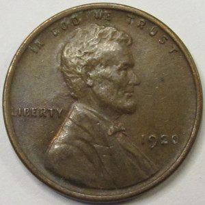 1920 Lincoln Wheat Cent - antique classic American wheat penny coin