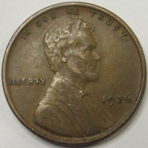 1926 Lincoln Wheat Cent - antique better grade American wheat penny