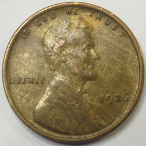 1926 Lincoln Wheat Cent - antique better condition American wheat penny