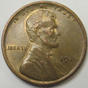1926 Lincoln Wheat Cent - better condition American wheat penny coin