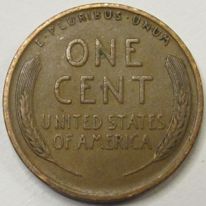 1927 Lincoln Wheat Cent - antique twenties American wheat penny