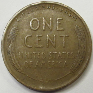 1928 Lincoln Wheat Cent - antique American wheat penny
