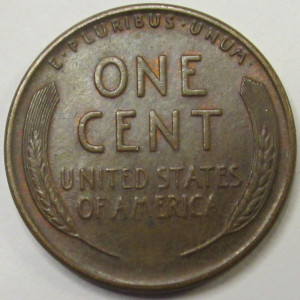 1929 Lincoln Wheat Cent - antique twenties American wheat penny