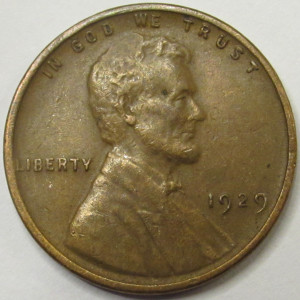 1929 Lincoln Wheat Cent - antique better condition American wheat penny