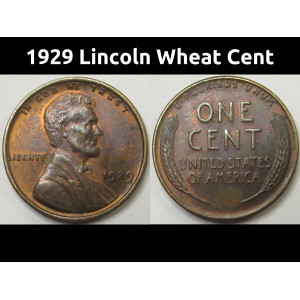 1929 Lincoln Wheat Cent - better condition uncirculated penny