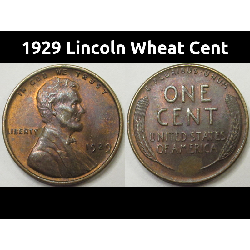 1929 Lincoln Wheat Cent - better condition uncirculated penny