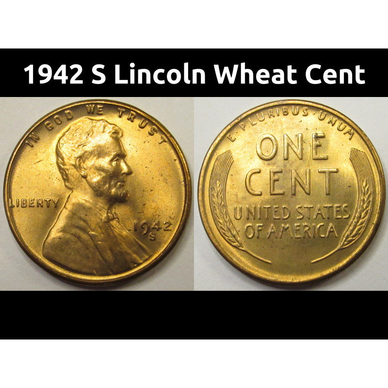 1942 S Lincoln Wheat Cent