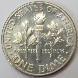 1946 Roosevelt Dime - antique uncirculated American silver dime