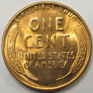 1954 D Lincoln Wheat Cent - antique Denver mintmark uncirculated penny