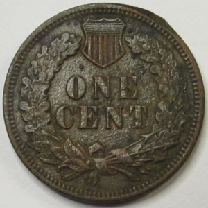 1907 Indian Head Cent - antique American bronze penny