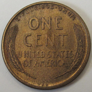 1909 VDB Lincoln Wheat Cent - antique first year of issue American uncirculated penny