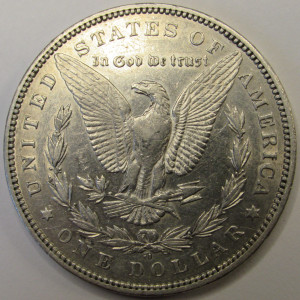 1891 O Morgan Dollar - antique New Orleans mintmark American silver dollar