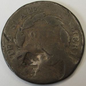 1816 Coronet Head Large Cent - antique first year of design coin