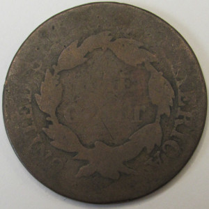 1816 Coronet Head Large Cent - antique American large copper coin