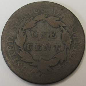 1816 Coronet Head Large Cent - antique copper American penny