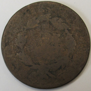 1818 Coronet Head Large Cent - antique American Coronet large penny