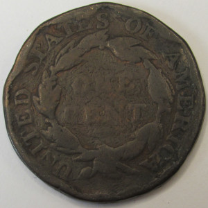 1819 Coronet Head Large Cent - Large Date - antique American copper penny
