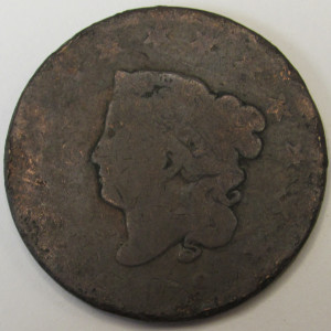 1819 Coronet Head Large Cent - Large Date - antique American 200 year old copper penny
