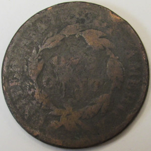 1819 Coronet Head Large Cent - Large Date - antique copper American penny
