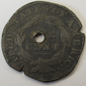 1832 Coronet Head Large Cent - Large Letters - antique copper penny