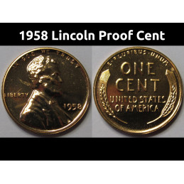 1958 Proof Lincoln Wheat...