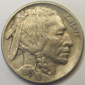 1918 Buffalo Nickel - antique American Indian high grade coin
