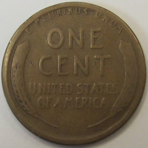 1915 S Lincoln Wheat Cent - antique San Francisco mintmark penny