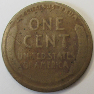 1922 D Lincoln Wheat Cent - antique low mintage Denver mintmark penny