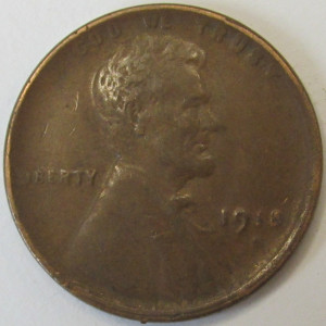 1918 D Lincoln Wheat Cent - antique Denver mintmark wheat penny