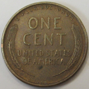 1909 VDB Lincoln Wheat Cent - antique first year of issue famous VDB wheat penny