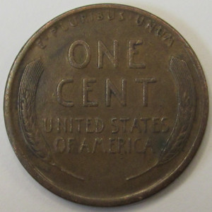 1916 Lincoln Wheat Cent - antique American wheat penny coin