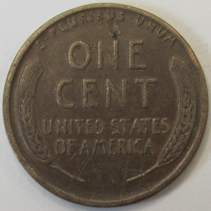 1918 D Lincoln Wheat Cent - antique Denver mintmark American wheat penny