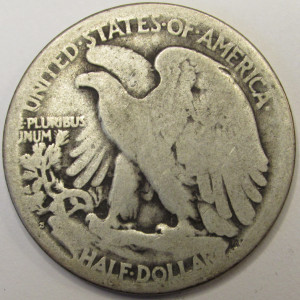 1923 S Walking Liberty Half Dollar - antique better date San Francisco mintmark silver coin