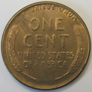 1935 S Lincoln Wheat Cent - antique San Francisco mintmark uncirculated coin