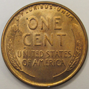 1934 Lincoln Wheat Cent - antique uncirculated American wheat penny