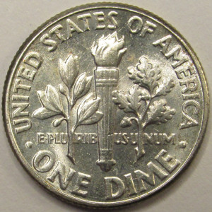 1959 Roosevelt Dime - antique American silver dime coin