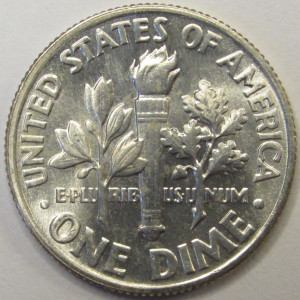 1964 Roosevelt Dime - antique American silver dime