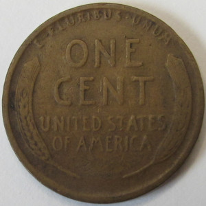 1912 Lincoln Wheat Cent - antique early date American wheat penny coin
