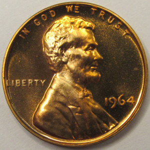 1964 Lincoln Memorial Cent - vintage Proof condition flashy penny