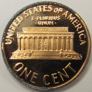 1987 S Lincoln Memorial Cent - vintage flashy proof coin