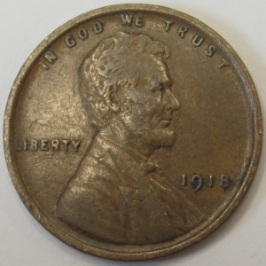 1918 Lincoln Wheat Cent - antique better condition American wheat penny