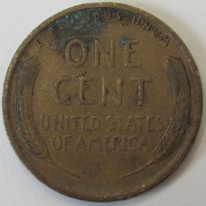 1918 Lincoln Wheat Cent - antique American wheat penny