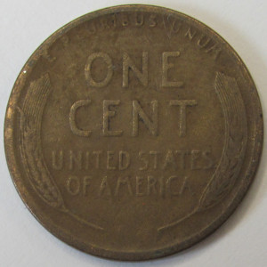 1918 S Lincoln Wheat Cent - antique San Francisco mintmark wheat penny