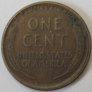 1918 S Lincoln Wheat Cent - antique SF mintmark wheat penny coin