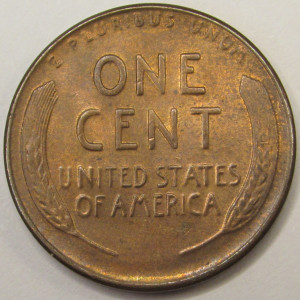1938 S Lincoln Wheat Cent - antique uncirculated SF mintmark wheat penny