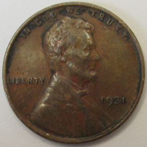 1931 Lincoln Wheat Cent - antique American wheat penny coin